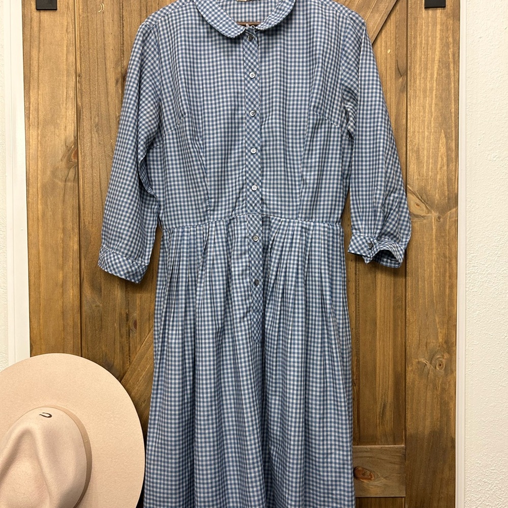 Blue Gingham Dress